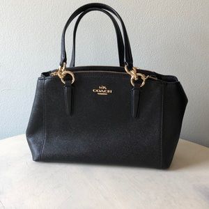 Futon Satchel Black Coach Purse